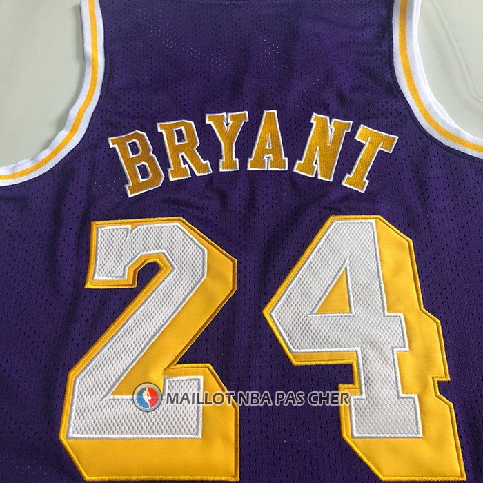 Maillot Los Angeles Lakers Kobe Bryant NO 24 Mitchell & Ness 2007-08 Volet